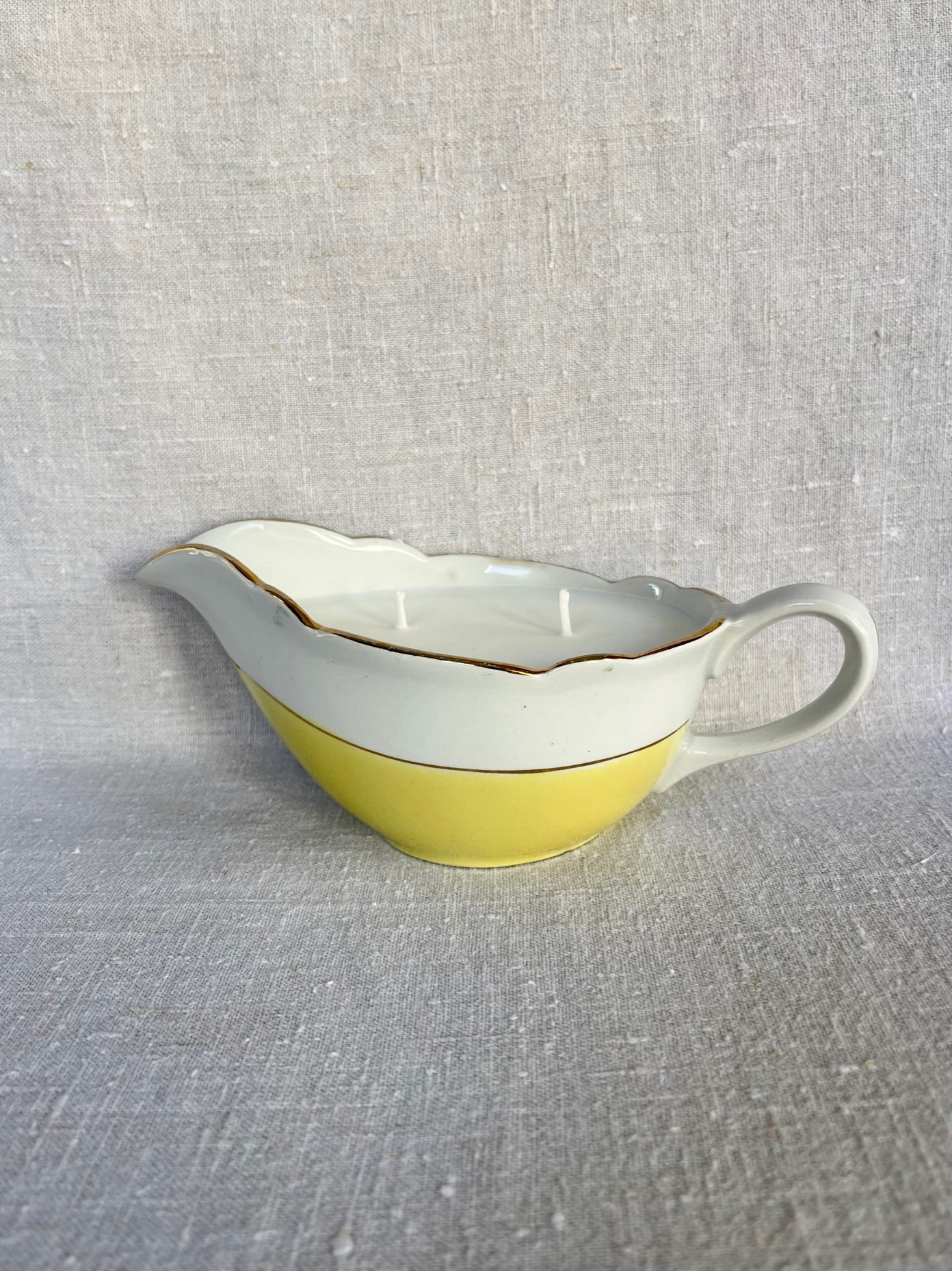 Saucière porcelaine Jaune