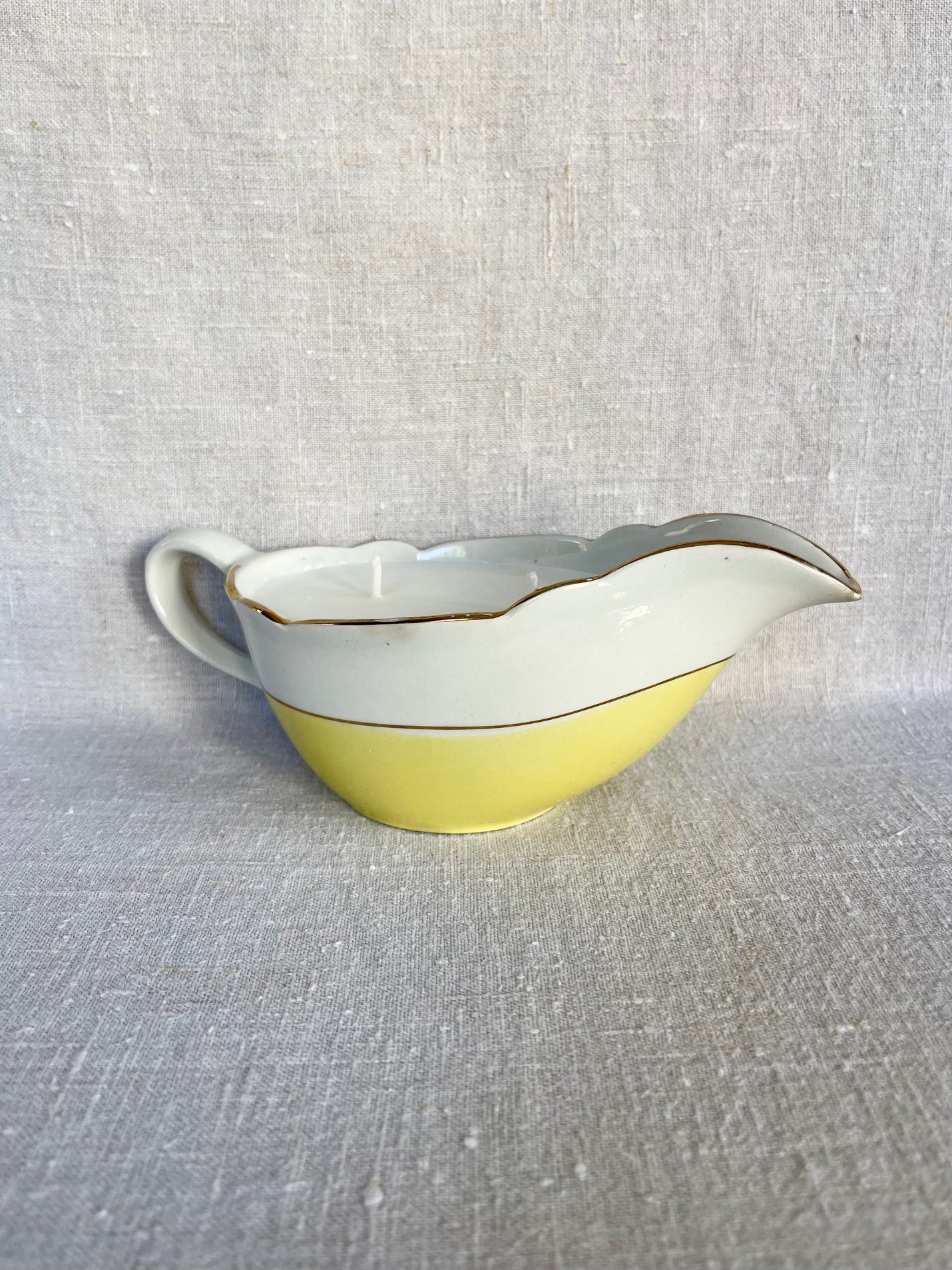 Saucière porcelaine Jaune