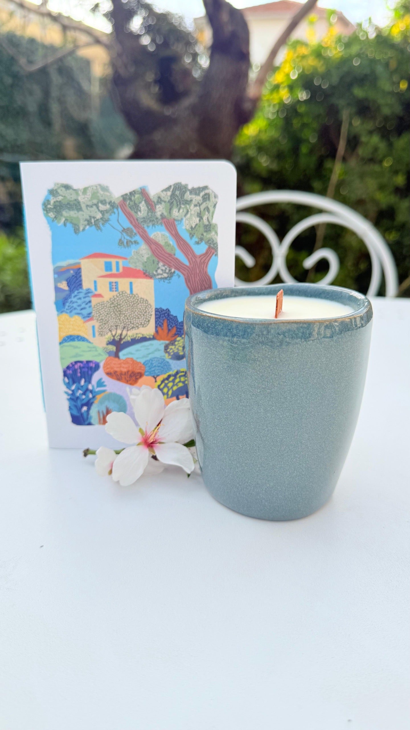 Coffret Carnet parfumé et Bougie parfumée, Collab Carnet Honniball