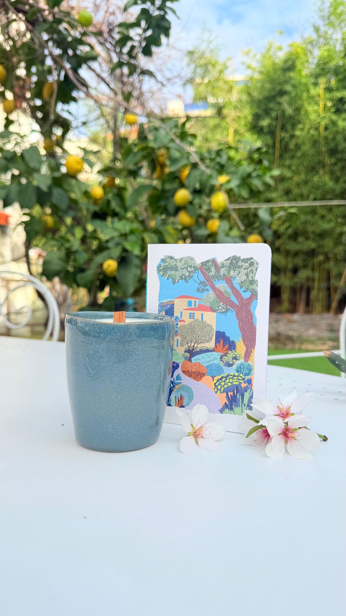 Coffret Carnet parfumé et Bougie parfumée, Collab Carnet Honniball
