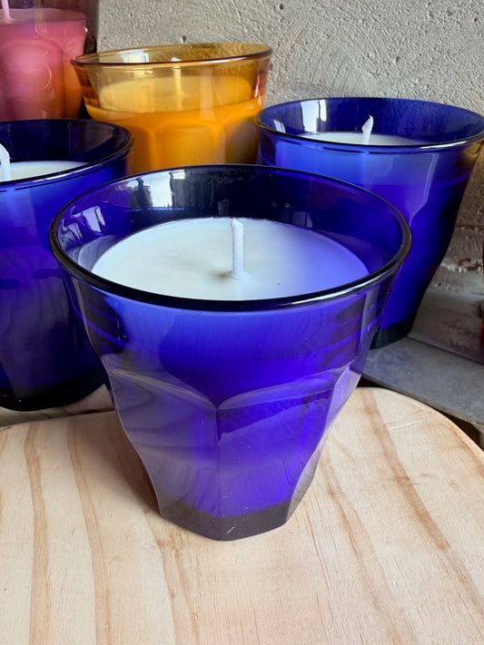 Bougie Verre Duralex BLEU SAPHIR