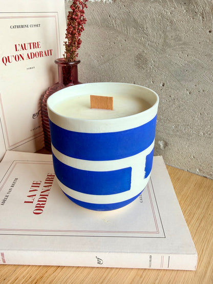 Bougie Grand Mug Bleu klein
