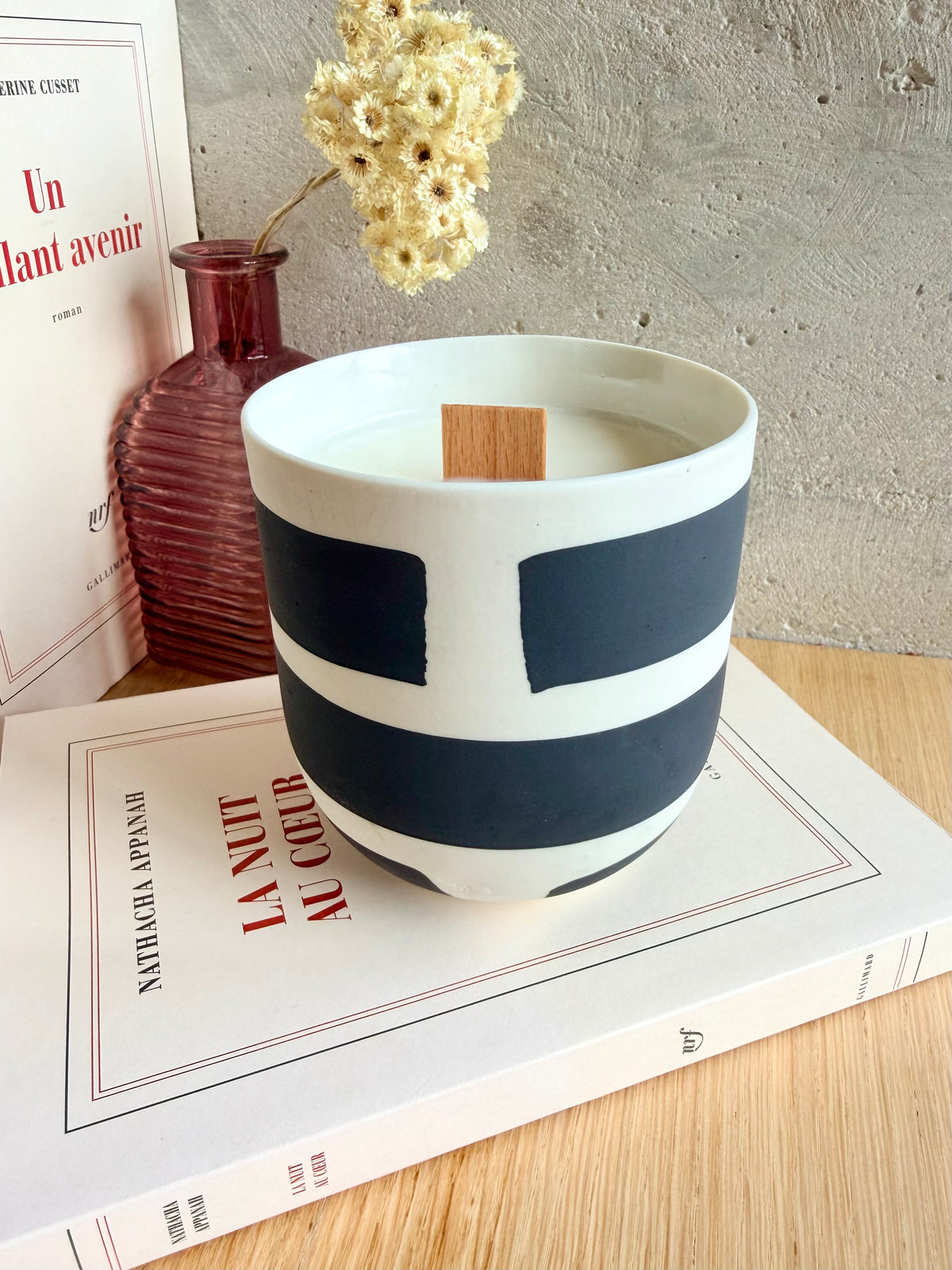 Bougie Grand Mug Noir