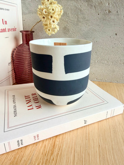 Bougie Grand Mug Noir