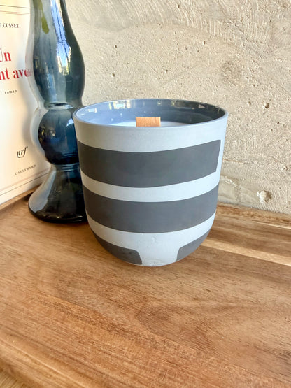 Bougie Grand Mug Gris