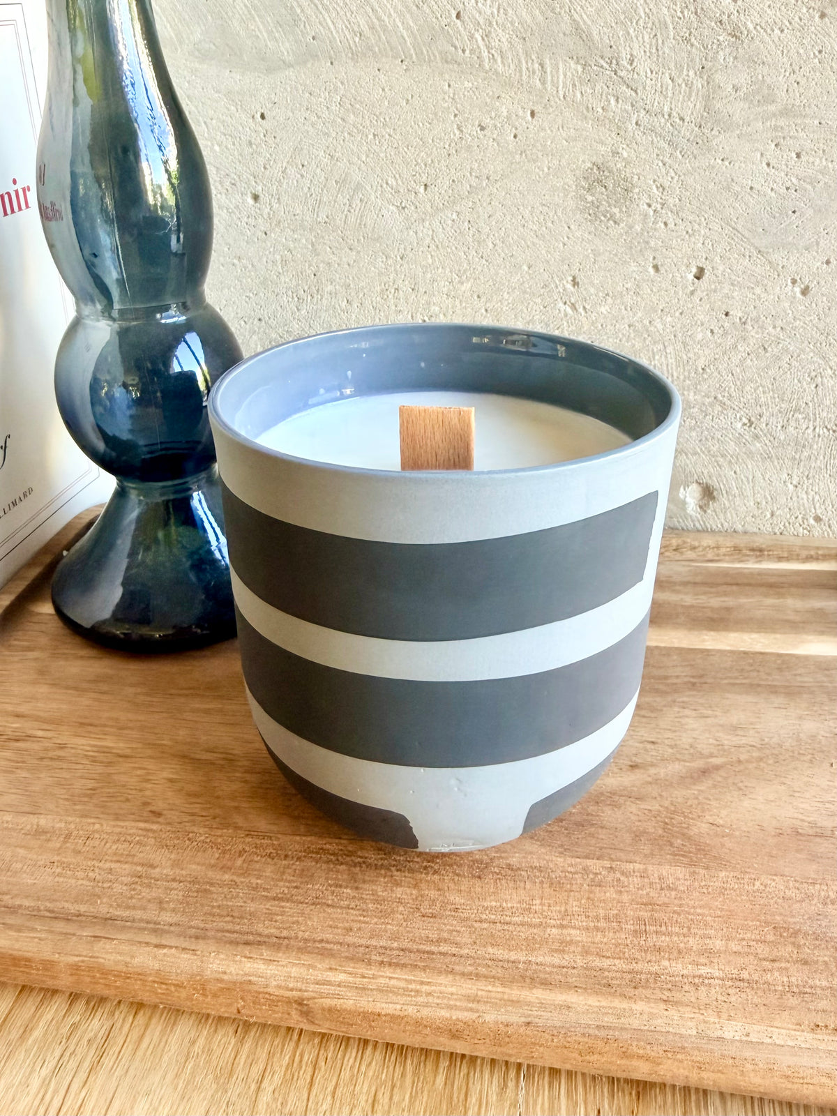 Bougie Grand Mug Gris